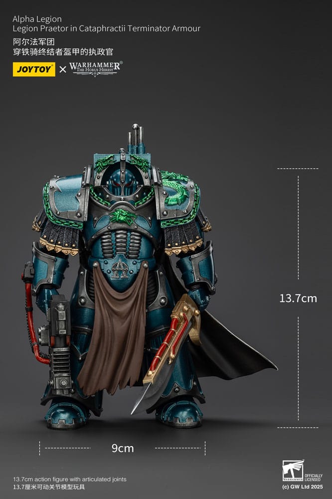 Warhammer The Horus Heresy Actionfigur Alpha Legion Legion Praetor in Cataphractii Terminator Armour 18 cm