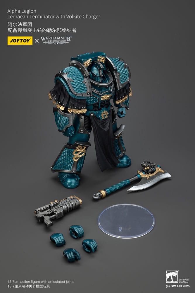 Warhammer The Horus Heresy Actionfigur Alpha Legion Lernaean Terminator with Volkite Charger 20 cm