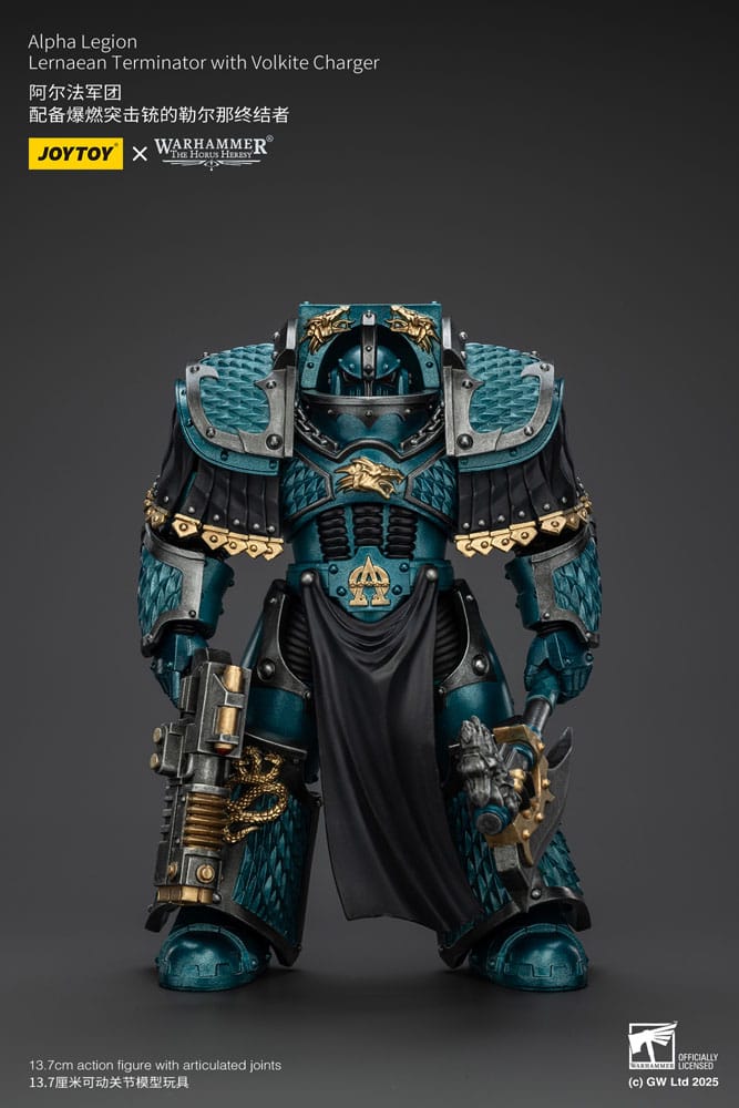 Warhammer The Horus Heresy Actionfigur Alpha Legion Lernaean Terminator with Volkite Charger 20 cm