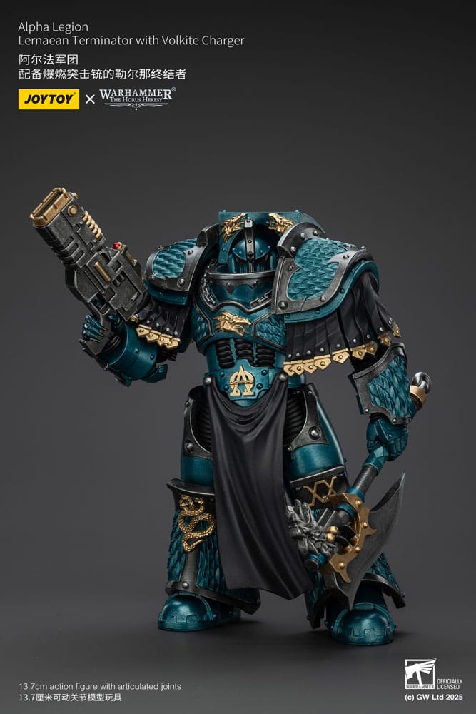 Warhammer The Horus Heresy Actionfigur Alpha Legion Lernaean Terminator with Volkite Charger 20 cm