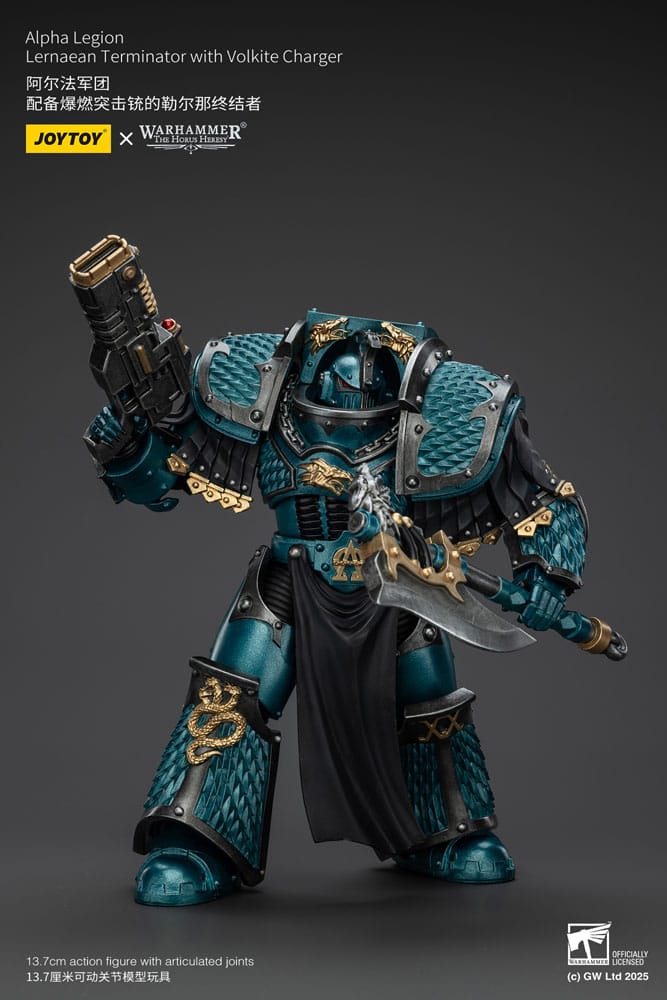 Warhammer The Horus Heresy Actionfigur Alpha Legion Lernaean Terminator with Volkite Charger 20 cm