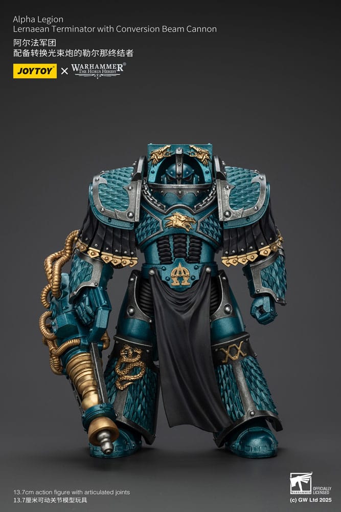 Warhammer The Horus Heresy Actionfigur Alpha Legion Lernaean Terminator with Conversion Beam Cannon 20 cm