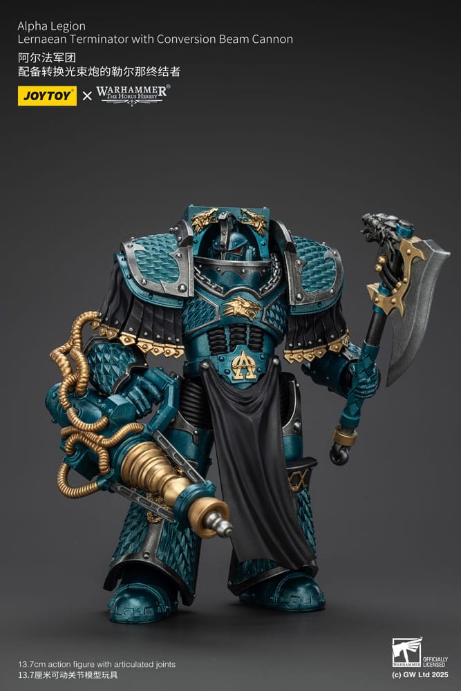 Warhammer The Horus Heresy Actionfigur Alpha Legion Lernaean Terminator with Conversion Beam Cannon 20 cm