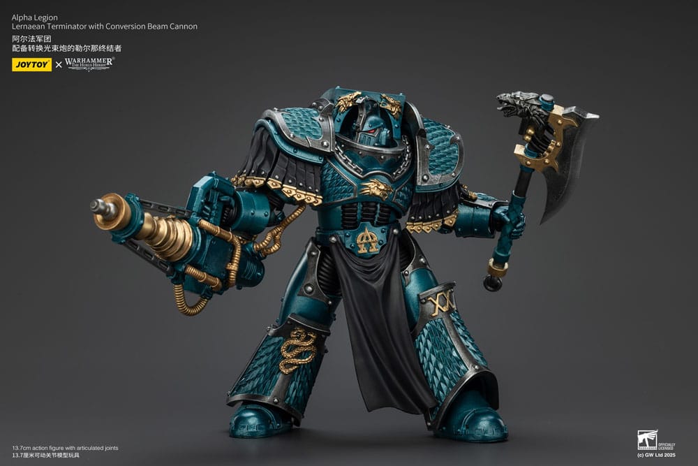 Warhammer The Horus Heresy Actionfigur Alpha Legion Lernaean Terminator with Conversion Beam Cannon 20 cm