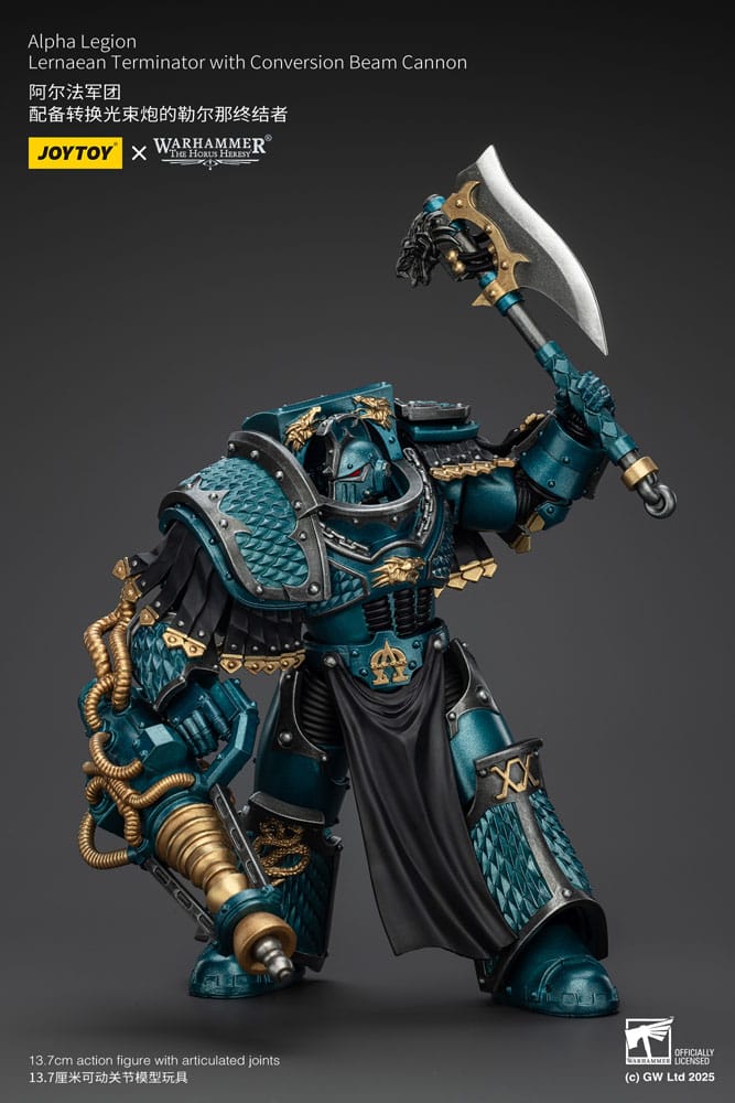 Warhammer The Horus Heresy Actionfigur Alpha Legion Lernaean Terminator with Conversion Beam Cannon 20 cm