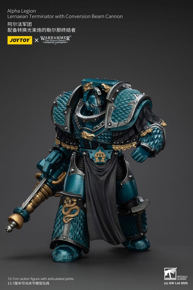 Warhammer The Horus Heresy Actionfigur Alpha Legion Lernaean Terminator with Conversion Beam Cannon 20 cm