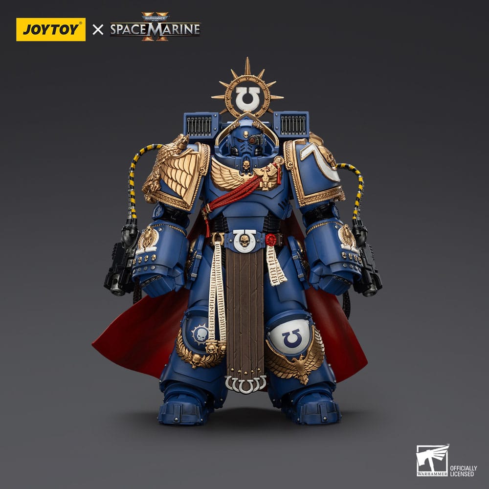 Warhammer 40k Actionfigur Ultramarines Marneus Calgar Chapter Master with MKX Gravis Armour and Gauntlets of Ultramar 20 cm