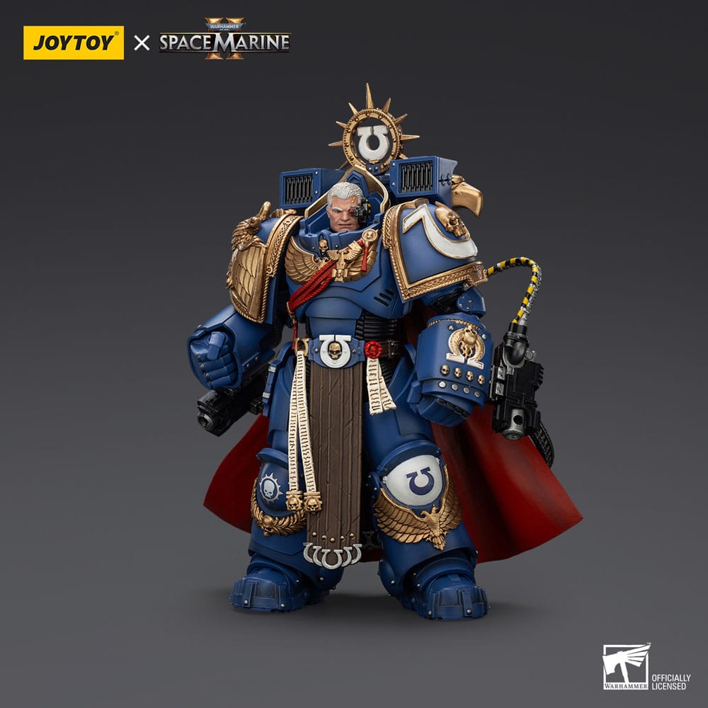 Warhammer 40k Actionfigur Ultramarines Marneus Calgar Chapter Master with MKX Gravis Armour and Gauntlets of Ultramar 20 cm