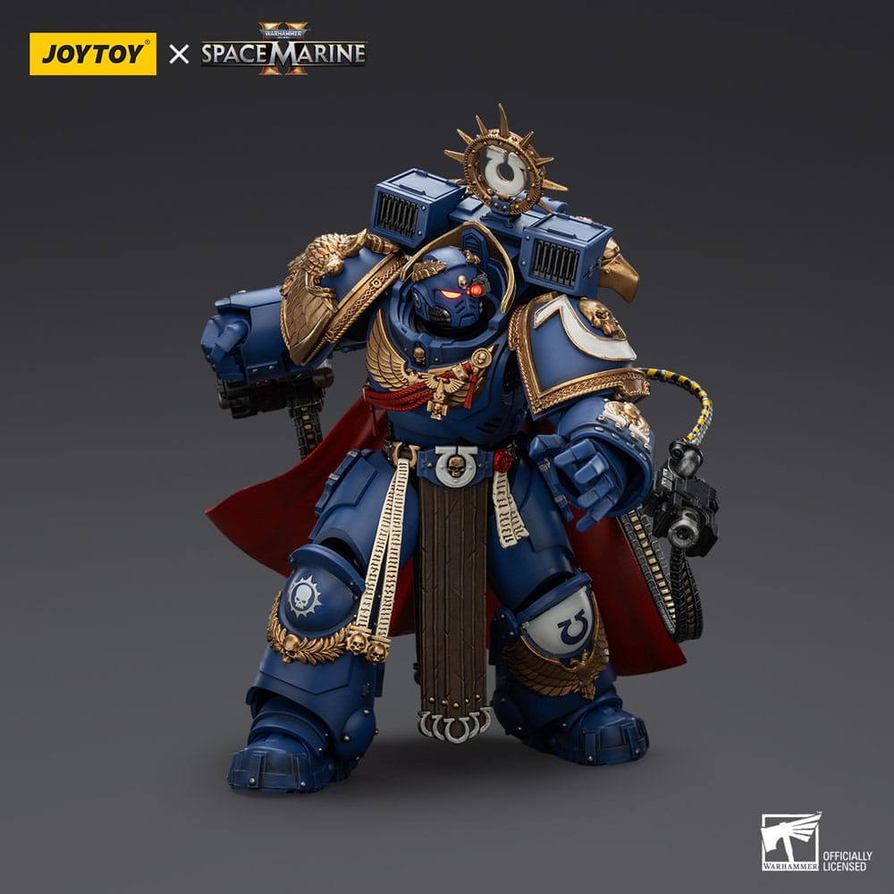 Warhammer 40k Actionfigur Ultramarines Marneus Calgar Chapter Master with MKX Gravis Armour and Gauntlets of Ultramar 20 cm