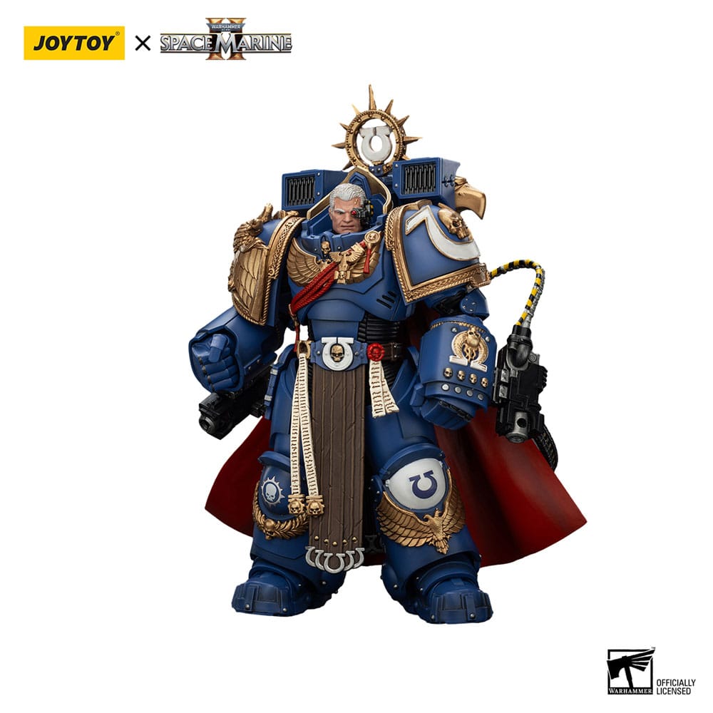 Warhammer 40k Actionfigur Ultramarines Marneus Calgar Chapter Master with MKX Gravis Armour and Gauntlets of Ultramar 20 cm