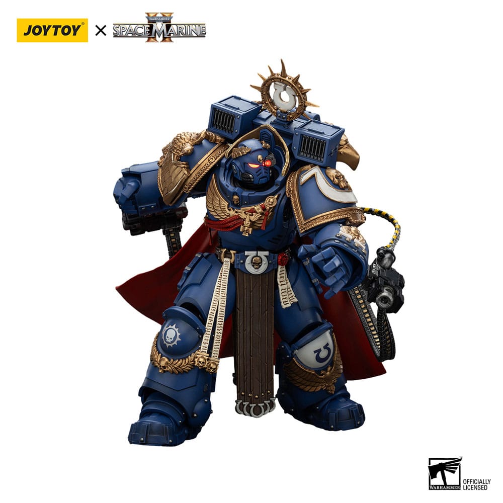 Warhammer 40k Actionfigur Ultramarines Marneus Calgar Chapter Master with MKX Gravis Armour and Gauntlets of Ultramar 20 cm
