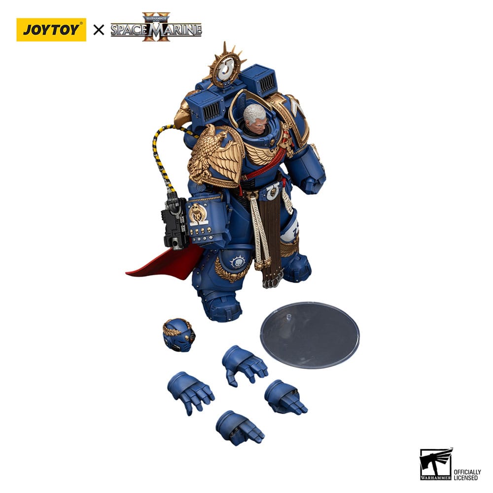 Warhammer 40k Actionfigur Ultramarines Marneus Calgar Chapter Master with MKX Gravis Armour and Gauntlets of Ultramar 20 cm
