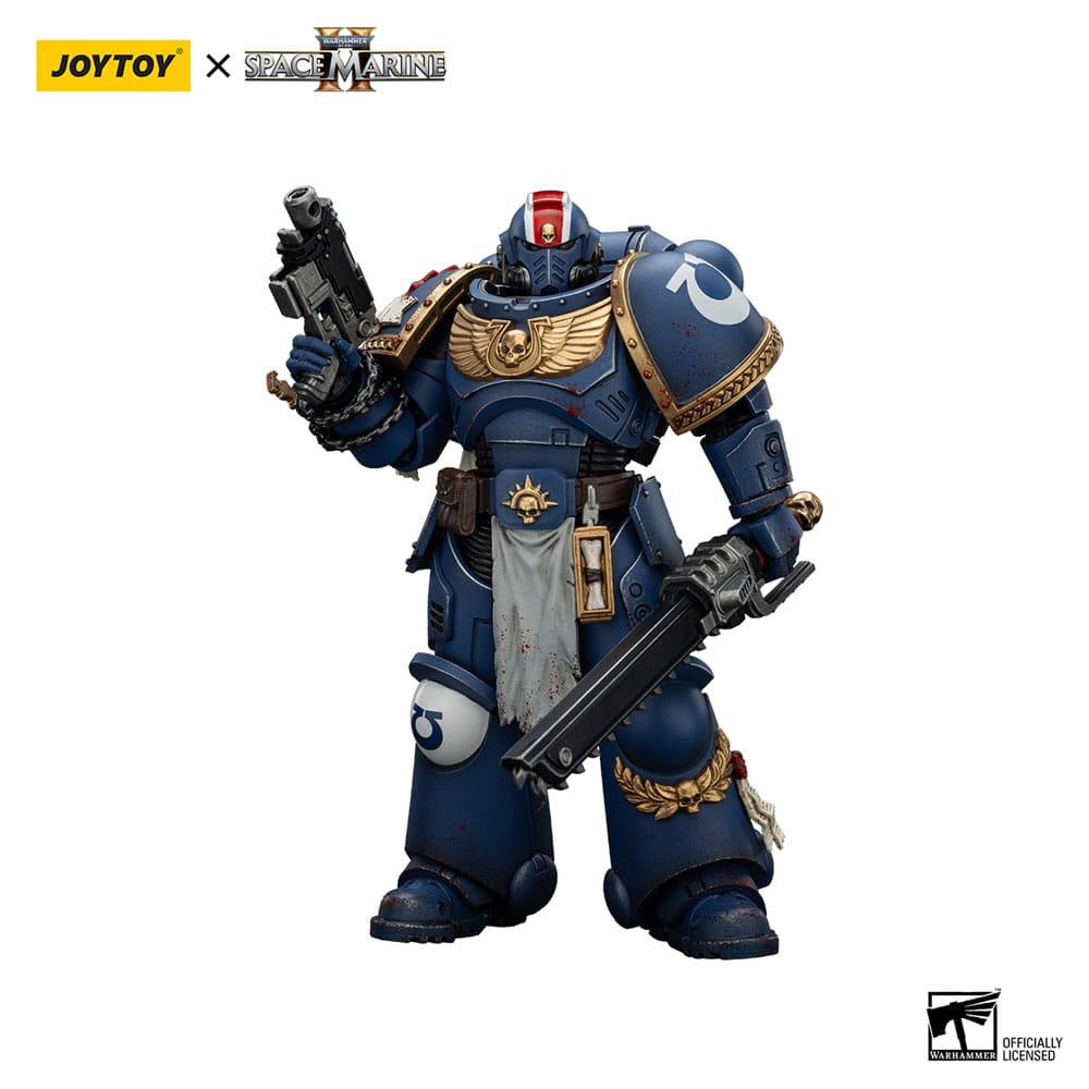 Warhammer 40,000: Space Marine 2 Actionfigur Ultramarines Lieutenant Titus Collectors Edition 13 cm