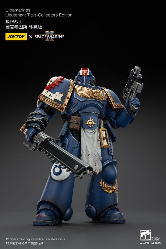 Warhammer 40,000: Space Marine 2 Actionfigur Ultramarines Lieutenant Titus Collectors Edition 13 cm