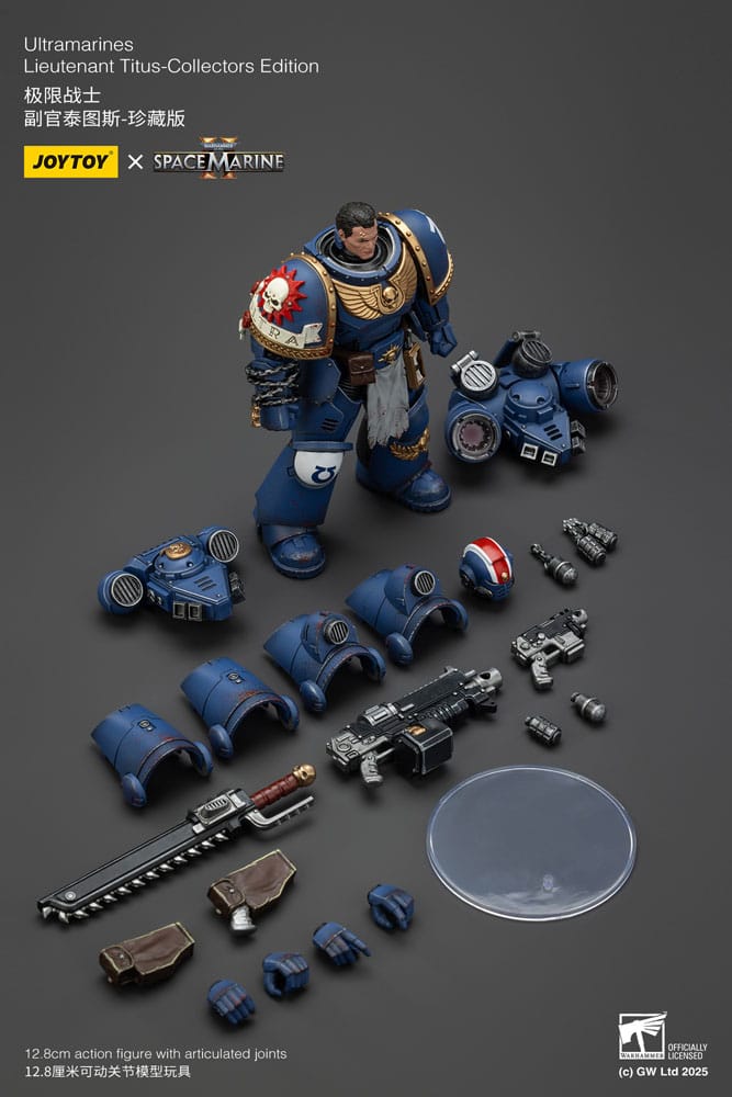 Warhammer 40,000: Space Marine 2 Actionfigur Ultramarines Lieutenant Titus Collectors Edition 13 cm