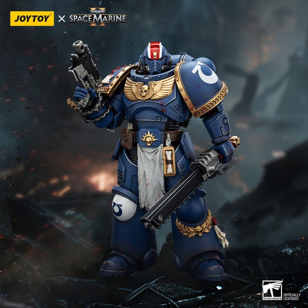 Warhammer 40,000: Space Marine 2 Actionfigur Ultramarines Lieutenant Titus Collectors Edition 13 cm