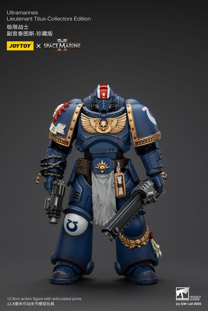 Warhammer 40,000: Space Marine 2 Actionfigur Ultramarines Lieutenant Titus Collectors Edition 13 cm