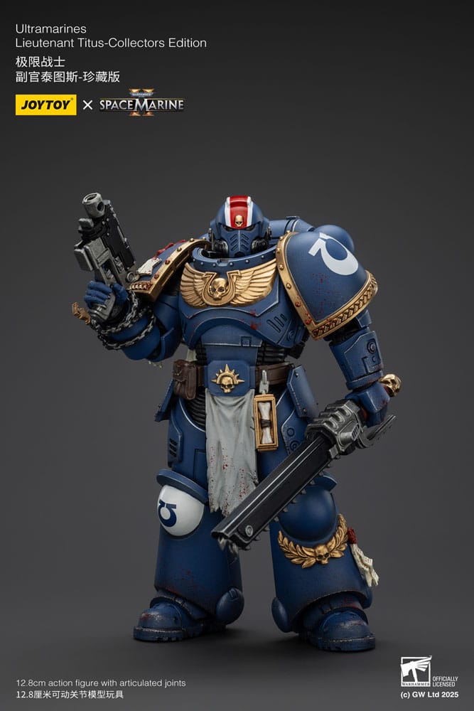 Warhammer 40,000: Space Marine 2 Actionfigur Ultramarines Lieutenant Titus Collectors Edition 13 cm