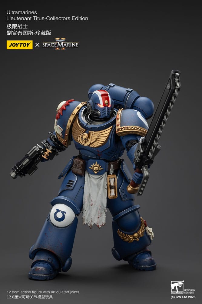 Warhammer 40,000: Space Marine 2 Actionfigur Ultramarines Lieutenant Titus Collectors Edition 13 cm