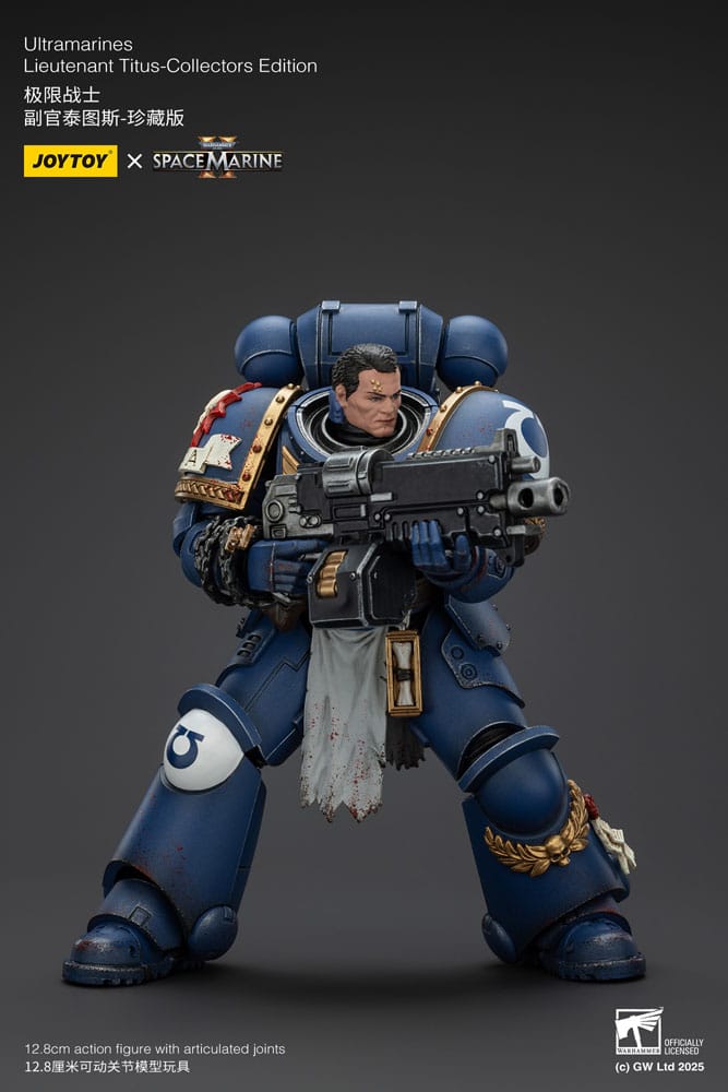Warhammer 40,000: Space Marine 2 Actionfigur Ultramarines Lieutenant Titus Collectors Edition 13 cm