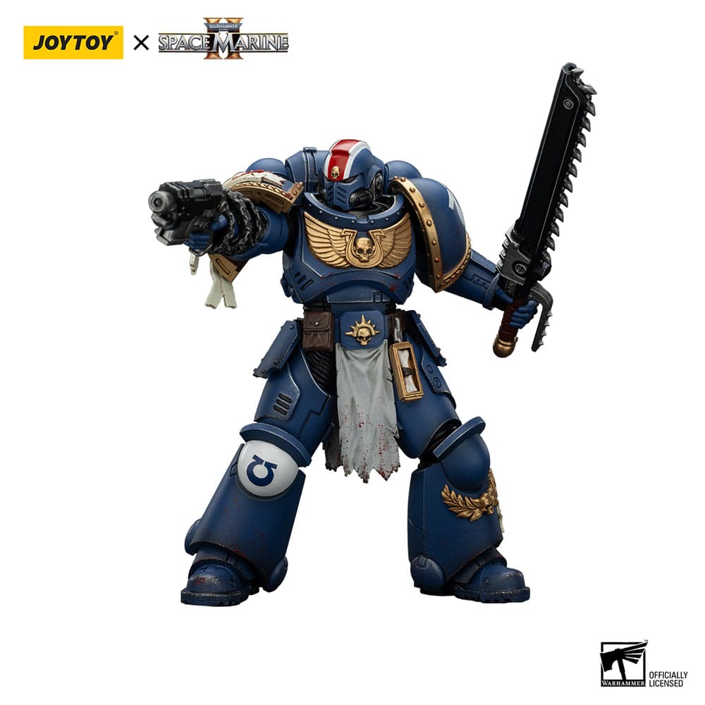Warhammer 40,000: Space Marine 2 Actionfigur Ultramarines Lieutenant Titus Collectors Edition 13 cm