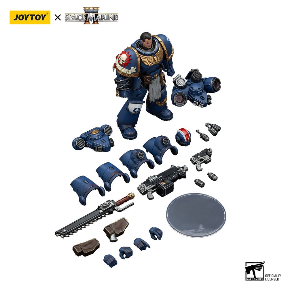 Warhammer 40,000: Space Marine 2 Actionfigur Ultramarines Lieutenant Titus Collectors Edition 13 cm
