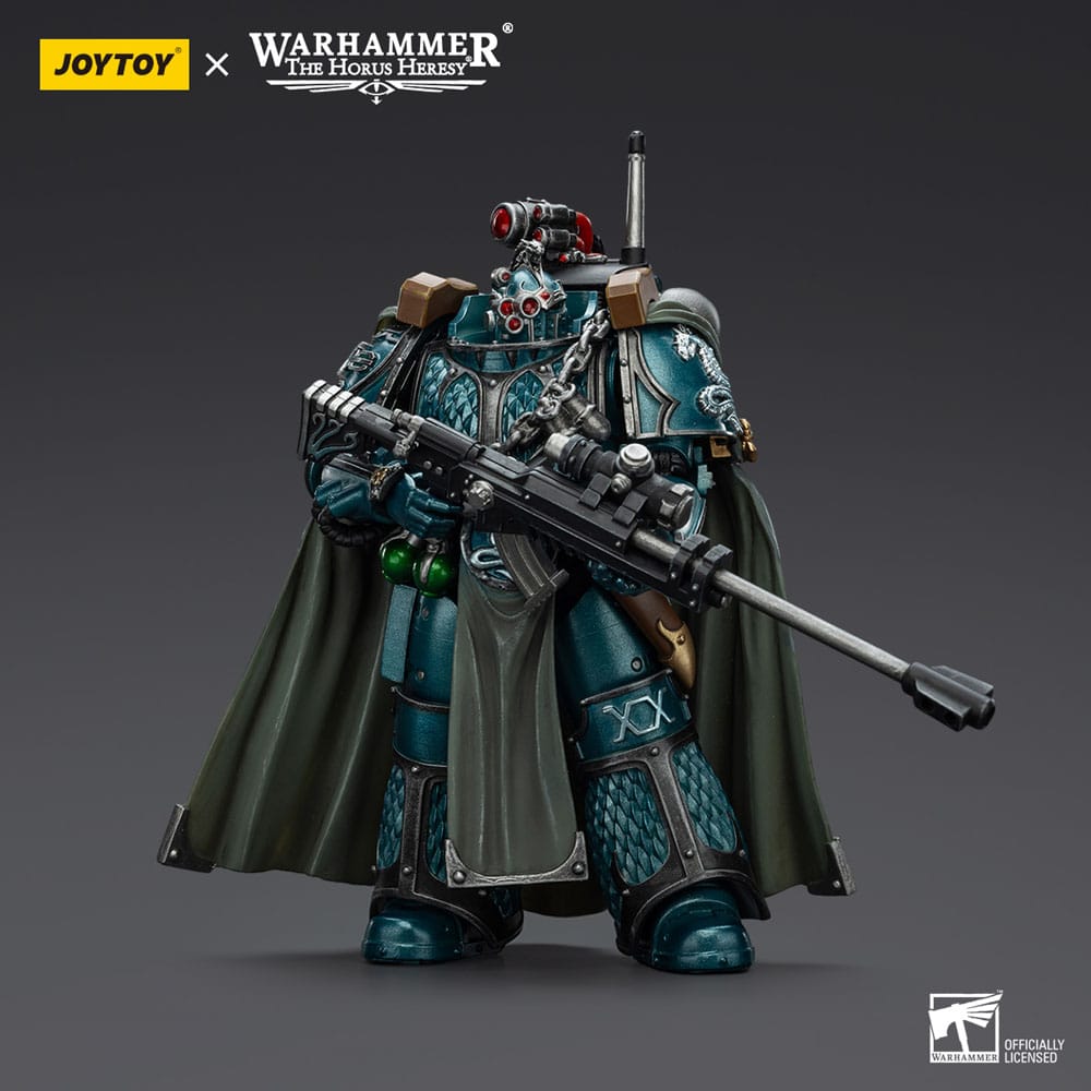 Warhammer The Horus Heresy Actionfigur Alpha Legion Exodus The One who is Many With Sniper Rifle And Power Dagger 20 cm
