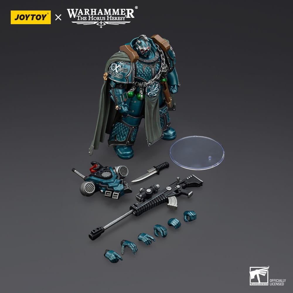 Warhammer The Horus Heresy Actionfigur Alpha Legion Exodus The One who is Many With Sniper Rifle And Power Dagger 20 cm