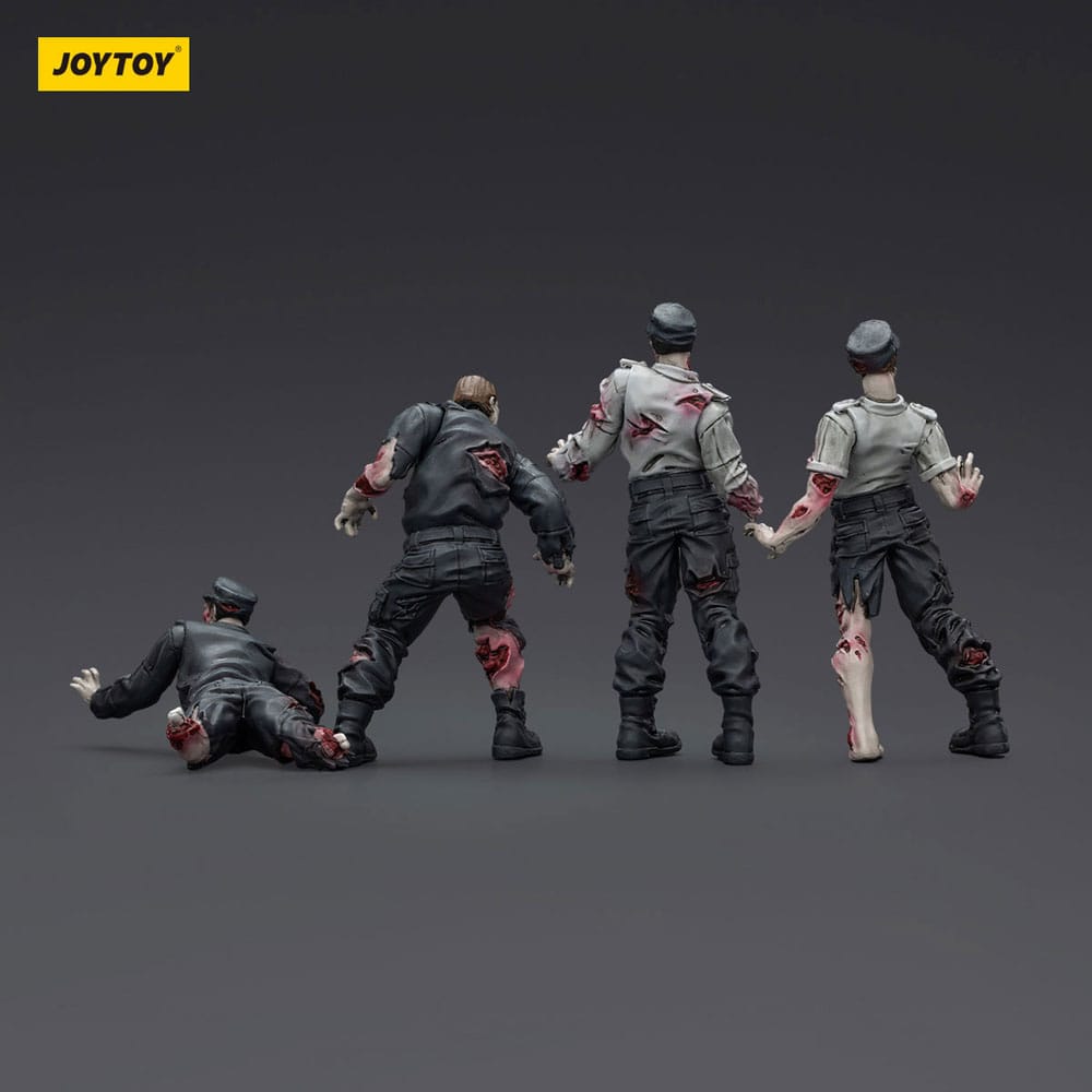 Zombie Dark Source Actionfiguren 4er-Pack Security Guards 8 cm