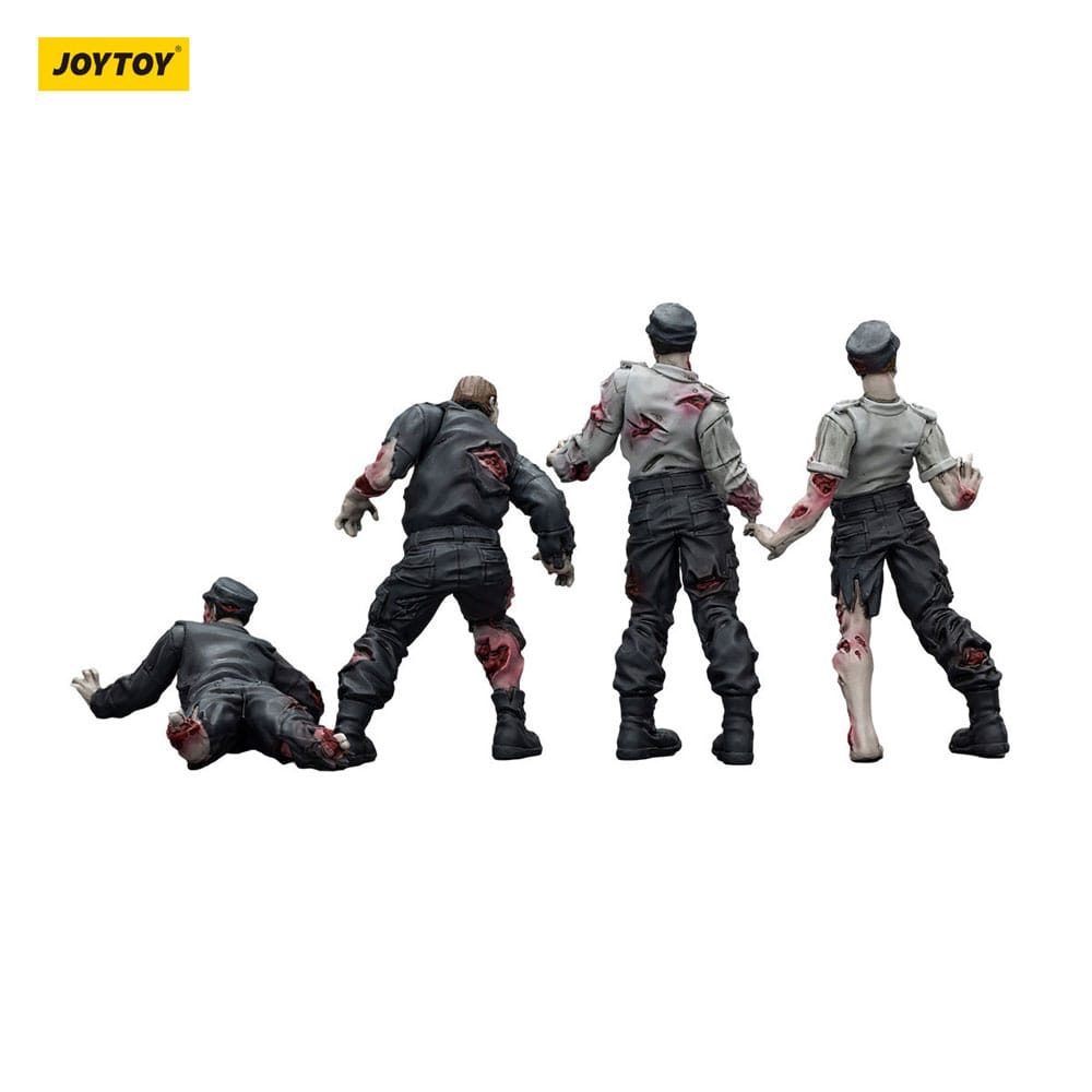 Zombie Dark Source Actionfiguren 4er-Pack Security Guards 8 cm