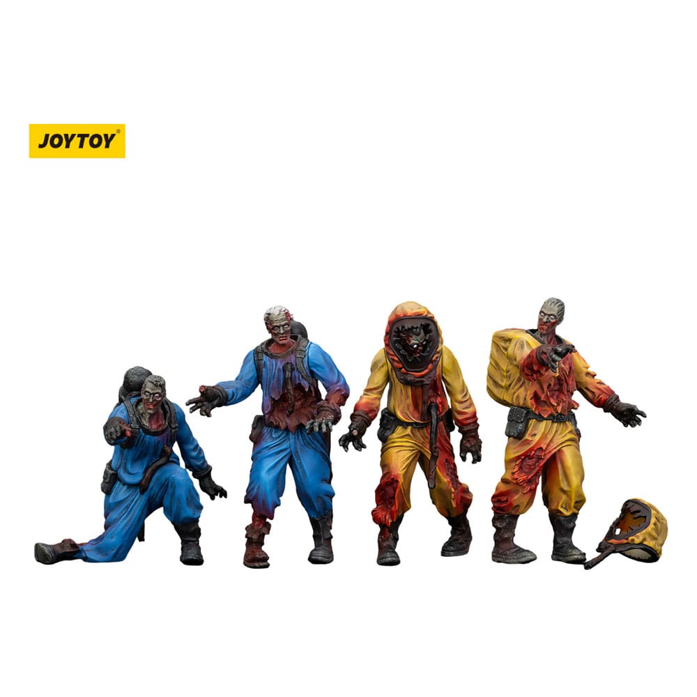 Zombie Dark Source Actionfiguren 4er-Pack Biochemical Lab Team 8 cm