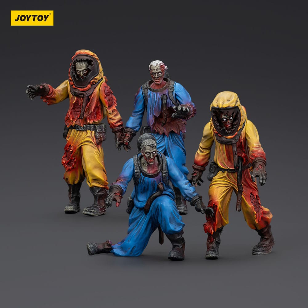 Zombie Dark Source Actionfiguren 4er-Pack Biochemical Lab Team 8 cm
