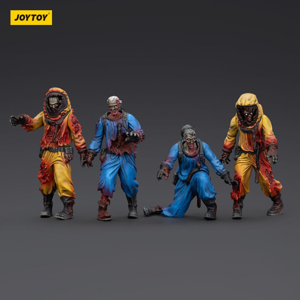Zombie Dark Source Actionfiguren 4er-Pack Biochemical Lab Team 8 cm
