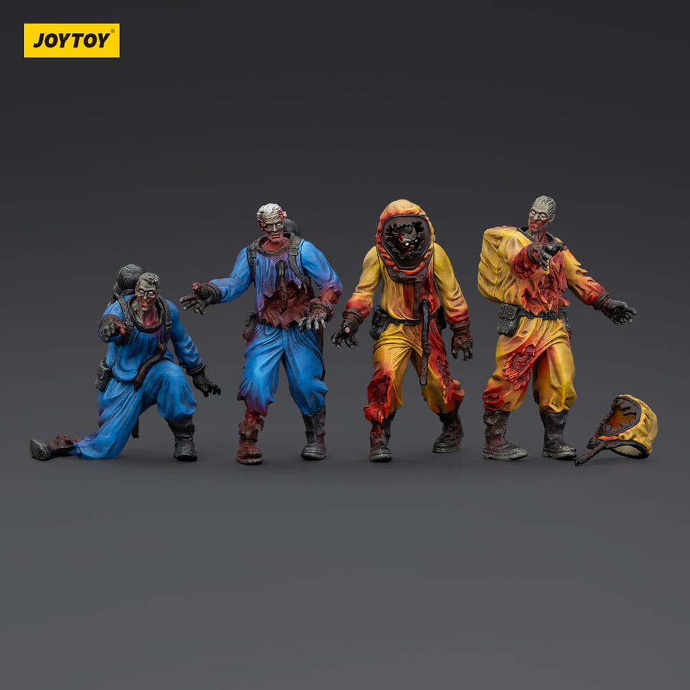 Zombie Dark Source Actionfiguren 4er-Pack Biochemical Lab Team 8 cm