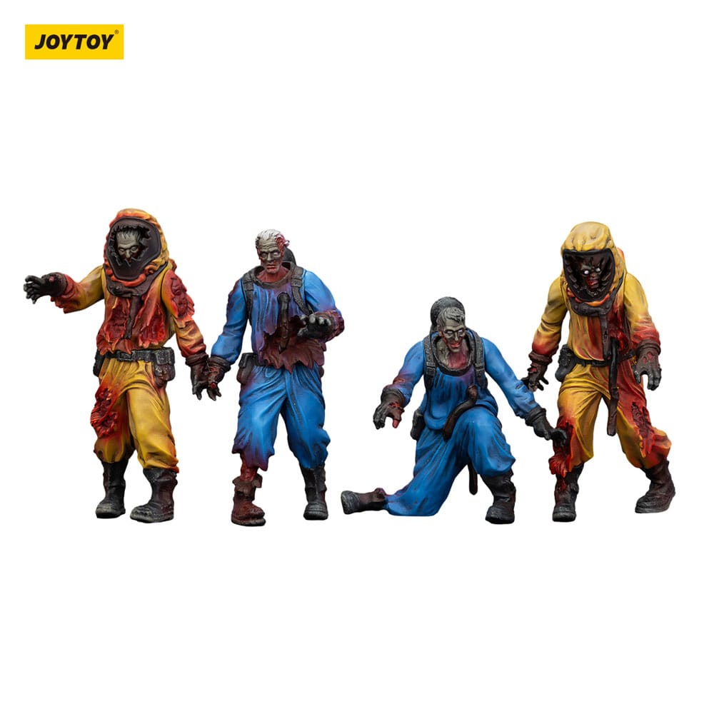Zombie Dark Source Actionfiguren 4er-Pack Biochemical Lab Team 8 cm