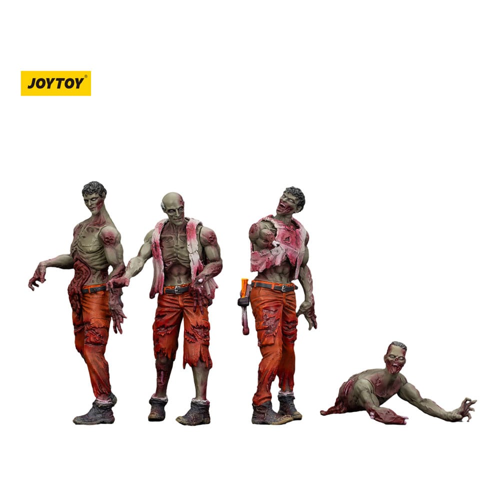 Zombie Dark Source Actionfiguren 4er-Pack Mechanic Team 8 cm