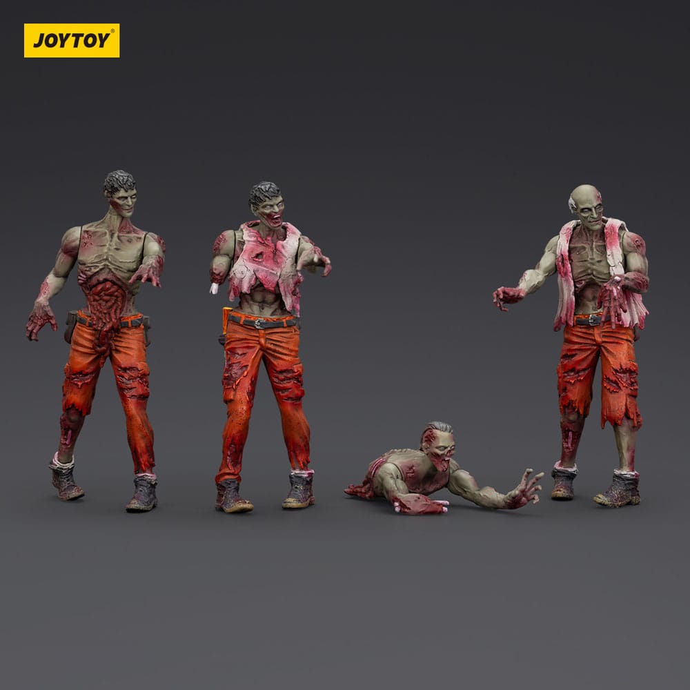 Zombie Dark Source Actionfiguren 4er-Pack Mechanic Team 8 cm