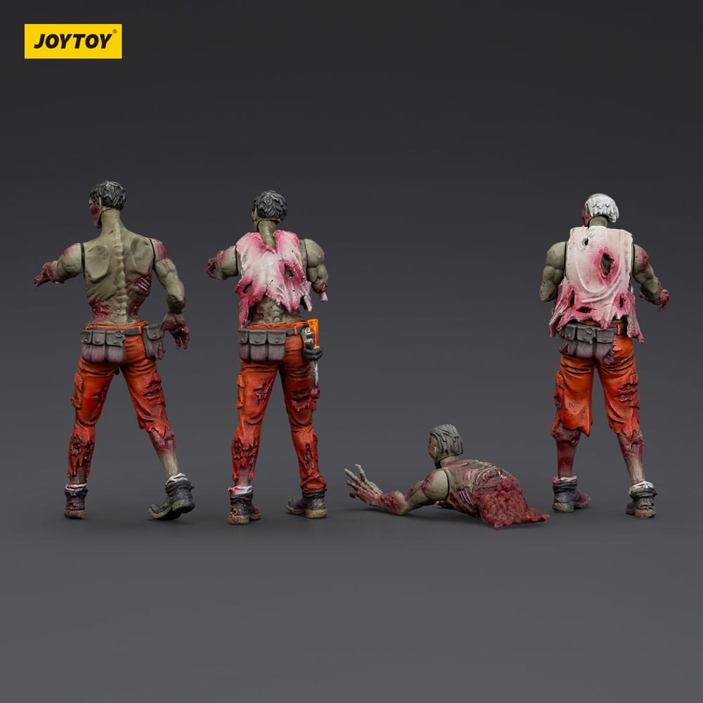 Zombie Dark Source Actionfiguren 4er-Pack Mechanic Team 8 cm
