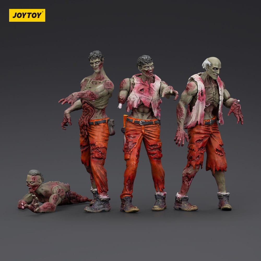 Zombie Dark Source Actionfiguren 4er-Pack Mechanic Team 8 cm
