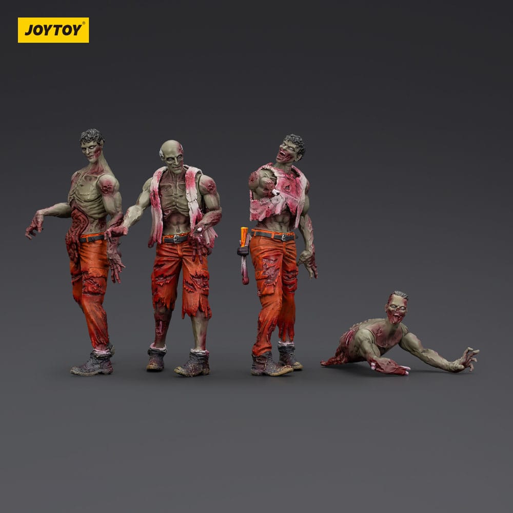 Zombie Dark Source Actionfiguren 4er-Pack Mechanic Team 8 cm