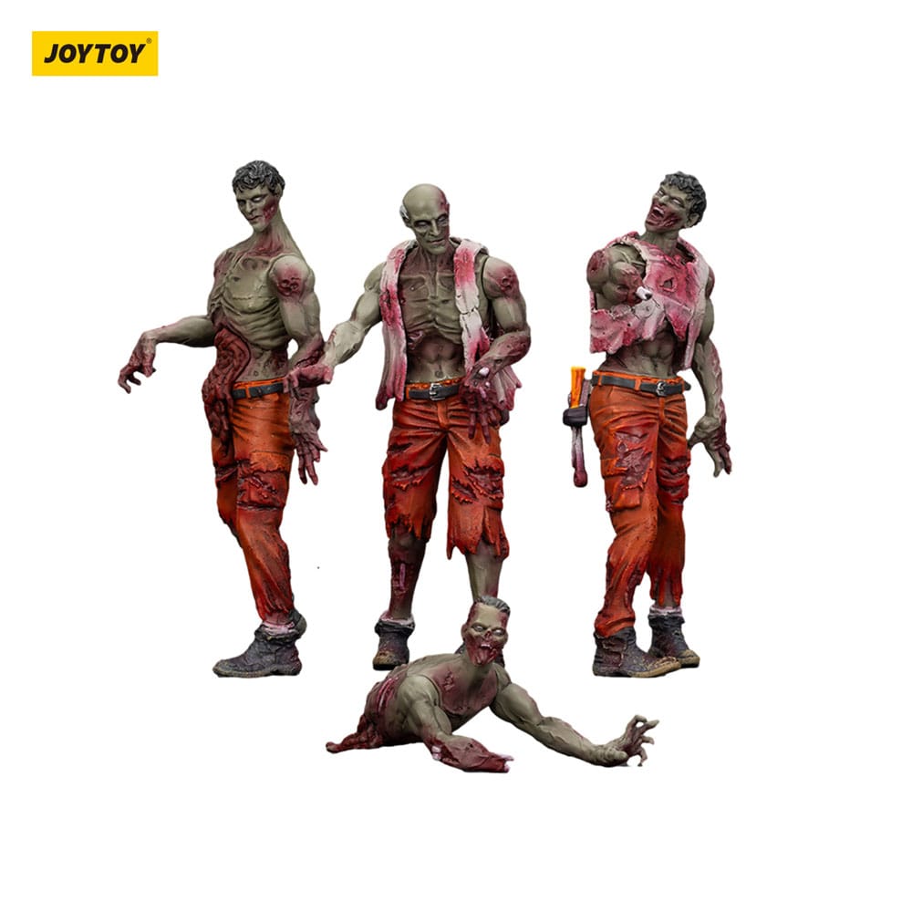 Zombie Dark Source Actionfiguren 4er-Pack Mechanic Team 8 cm