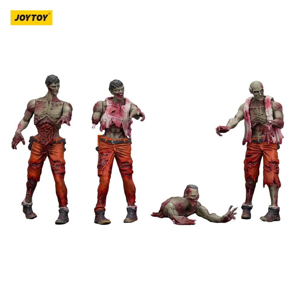 Zombie Dark Source Actionfiguren 4er-Pack Mechanic Team 8 cm