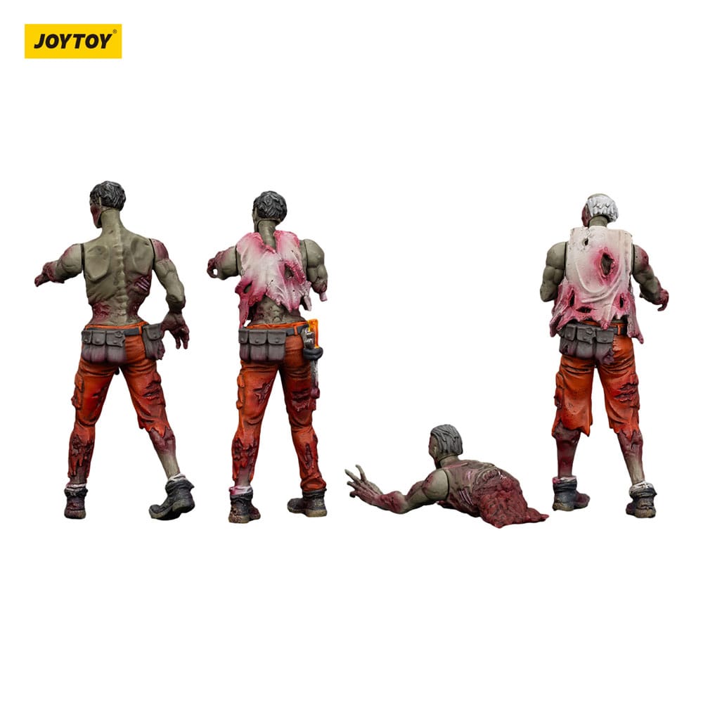 Zombie Dark Source Actionfiguren 4er-Pack Mechanic Team 8 cm