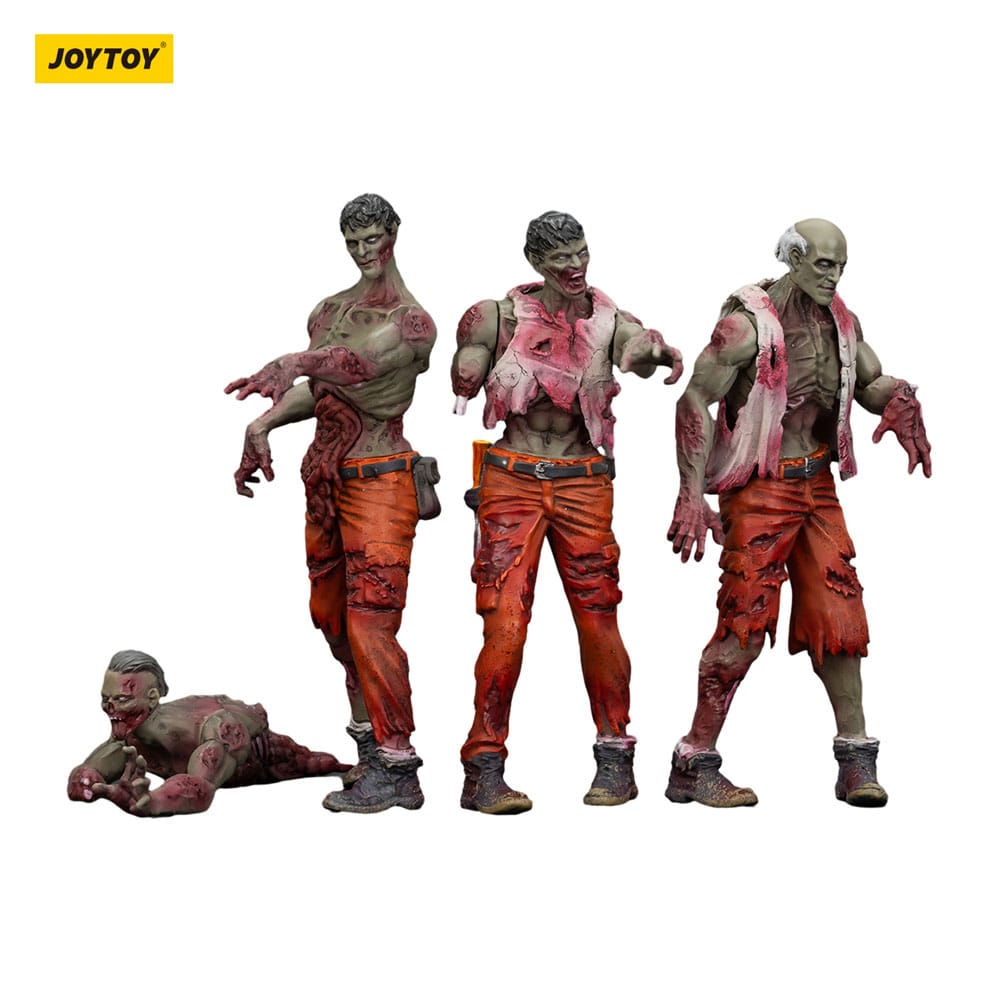Zombie Dark Source Actionfiguren 4er-Pack Mechanic Team 8 cm