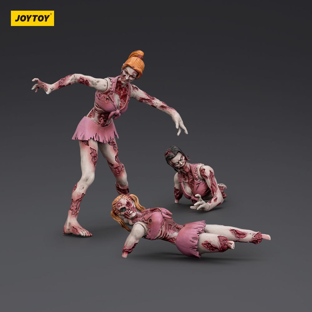 Zombie Dark Source Actionfiguren 3er-Pack Cheer Leaders 8 cm