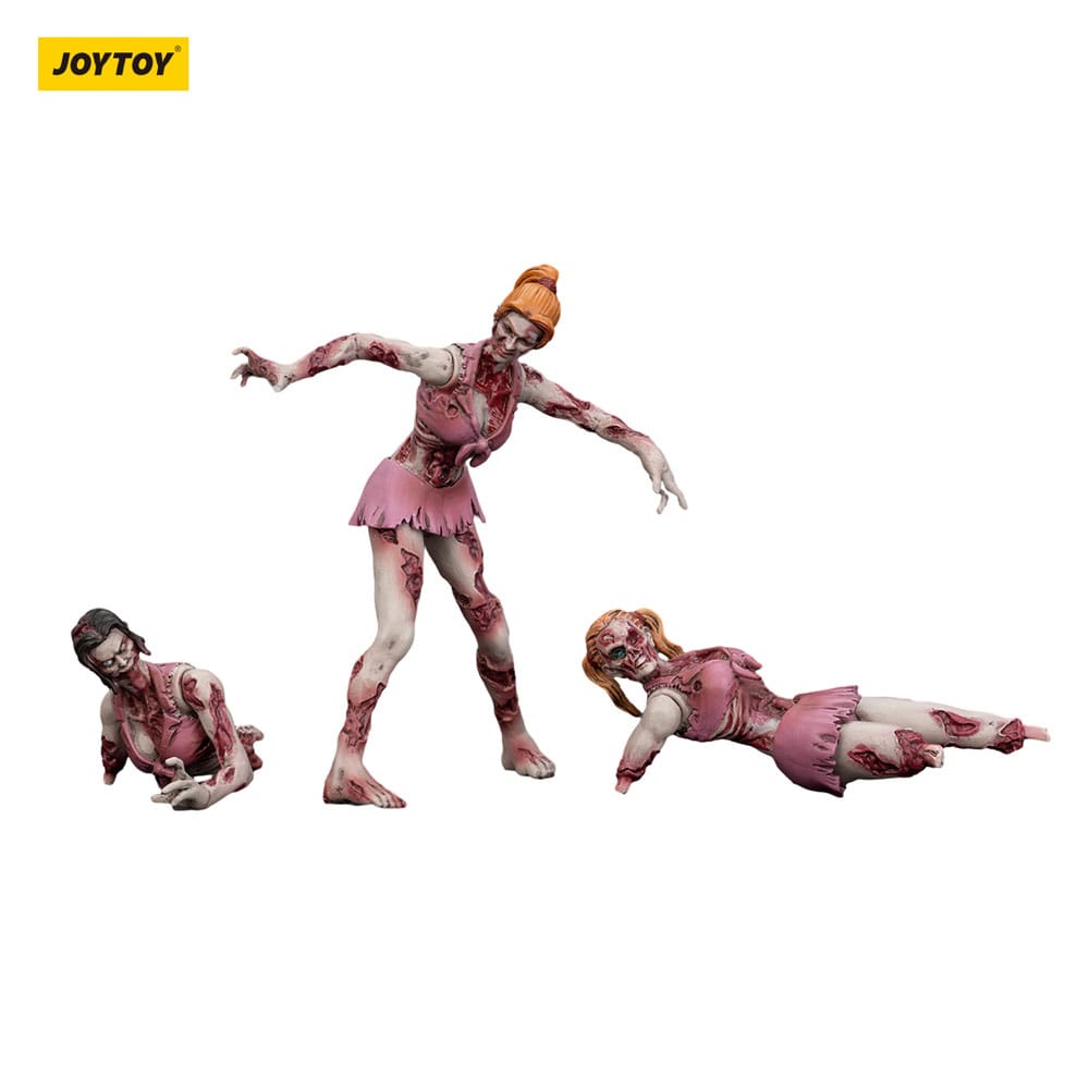 Zombie Dark Source Actionfiguren 3er-Pack Cheer Leaders 8 cm