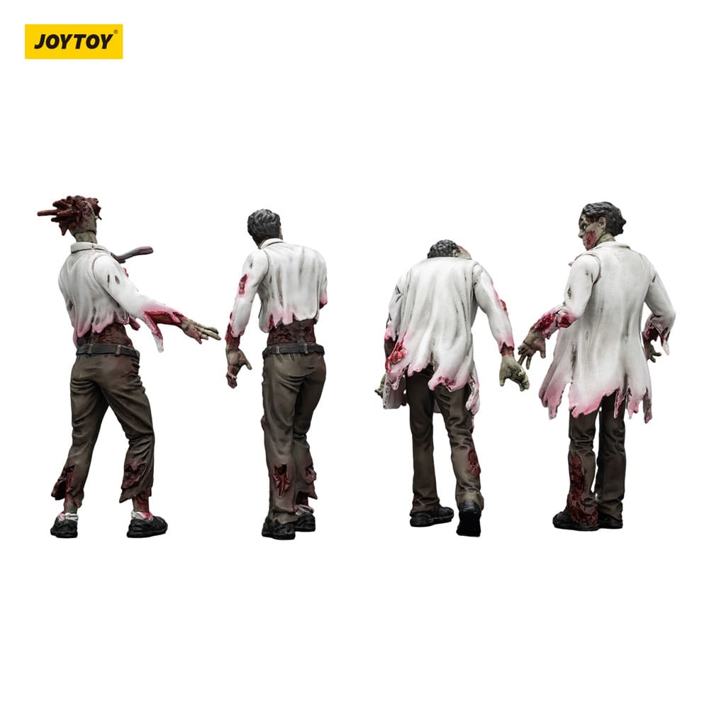 Zombie Dark Source Actionfiguren 4er-Pack Scientists (Male) 8 cm