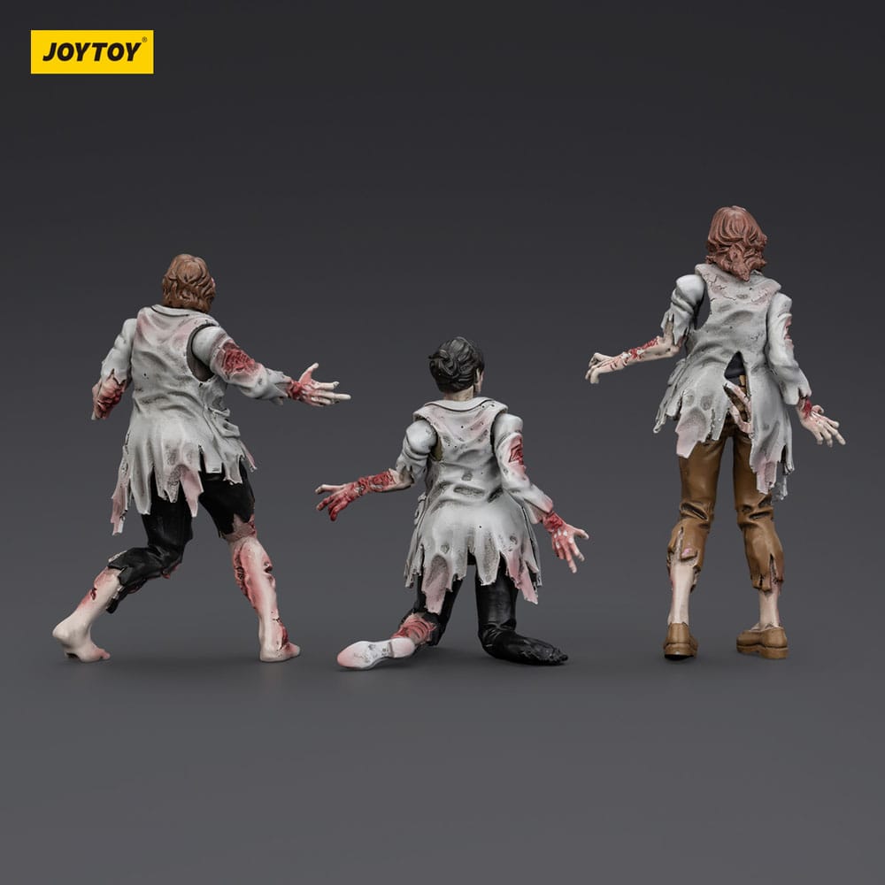 Zombie Dark Source Actionfiguren 3er-Pack Scientists (Female) 8 cm
