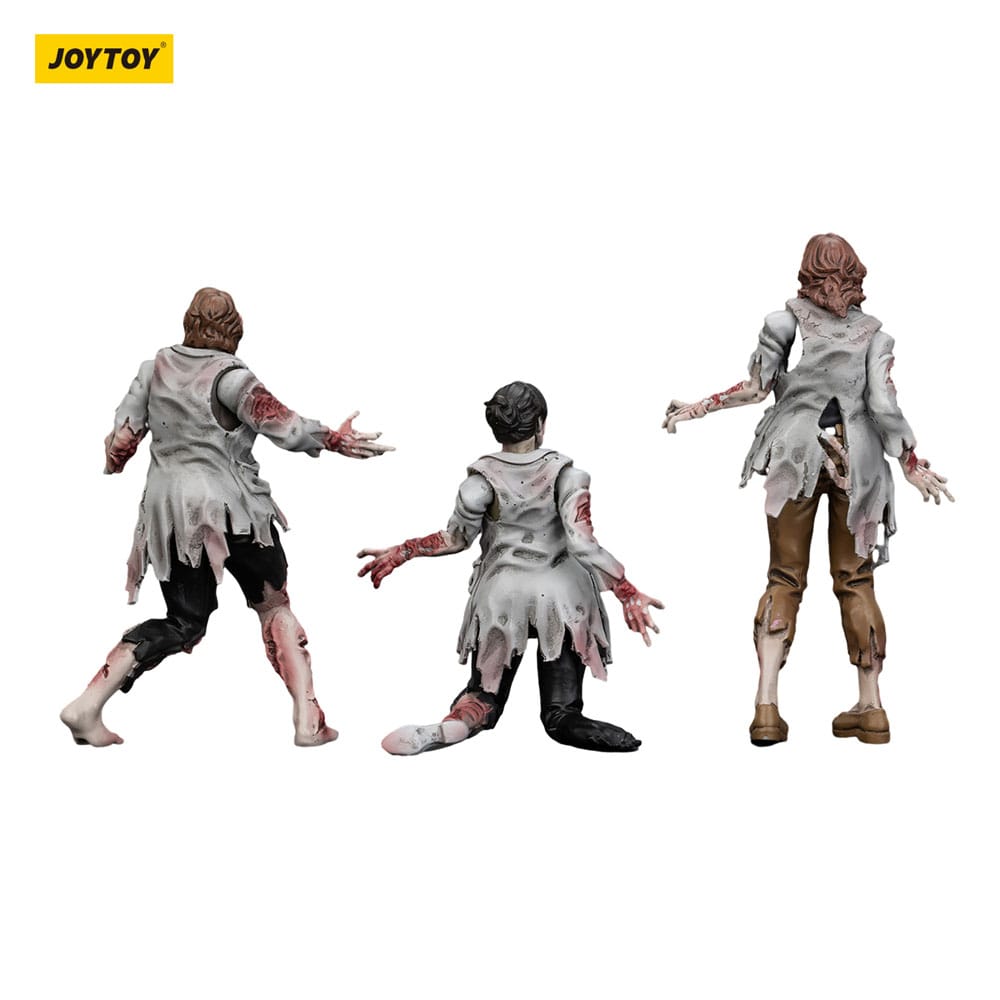 Zombie Dark Source Actionfiguren 3er-Pack Scientists (Female) 8 cm
