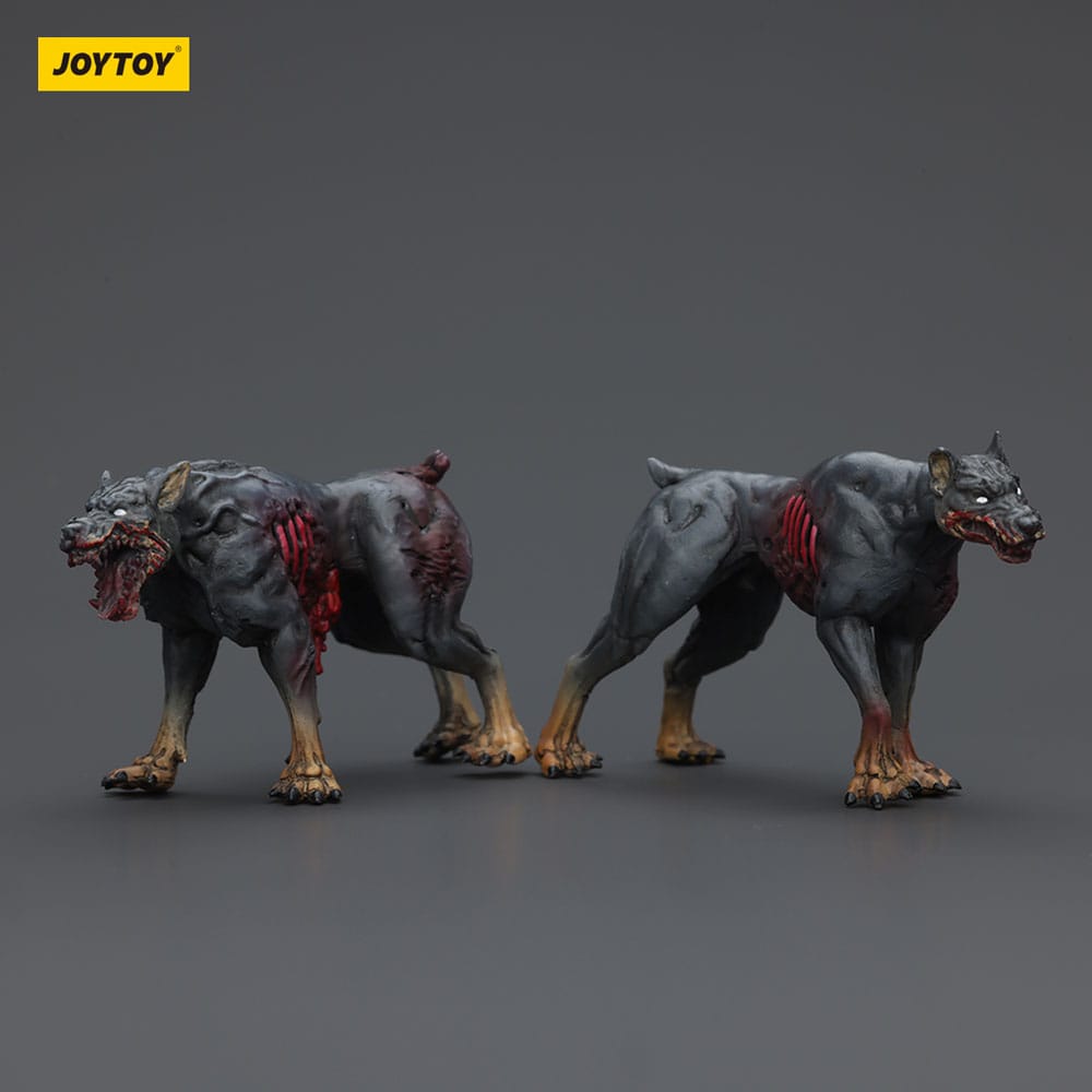 Zombie Dark Source Actionfiguren 2er-Pack Police Dogs 8 cm
